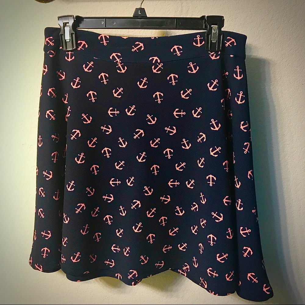 Navy Blue A-Line Skirt